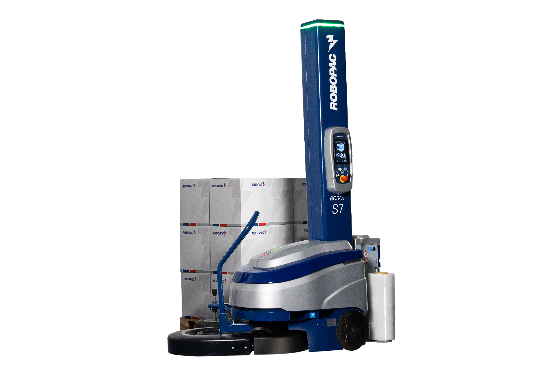 Robopac Robot S7 pašgājējs palešu aptinējs